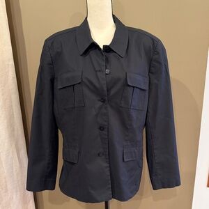 Josephine Chaus Black Lined Blazer Jacket/Coat, Size 14